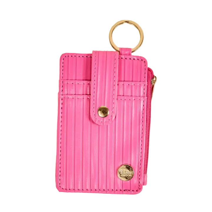 Ripple Ridge Keychain Wallet