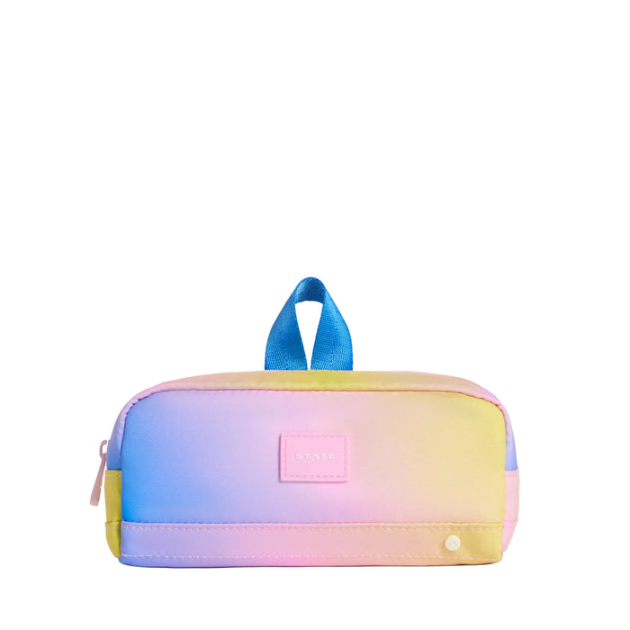 Clinton Pencil Case - Blue/Pink/Yellow Gradient