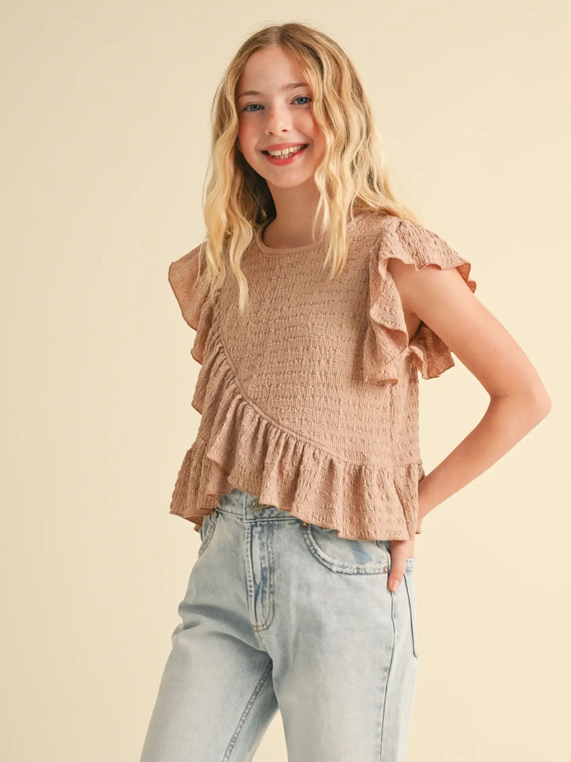 Asymmetrical Peplum Top