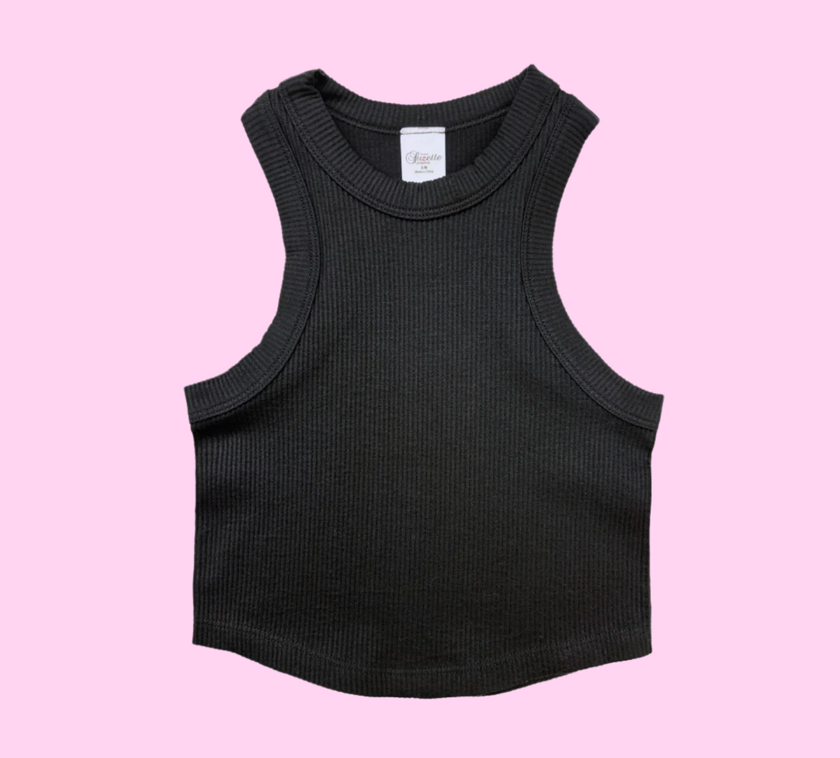 Seamless Rib Tank High Neck