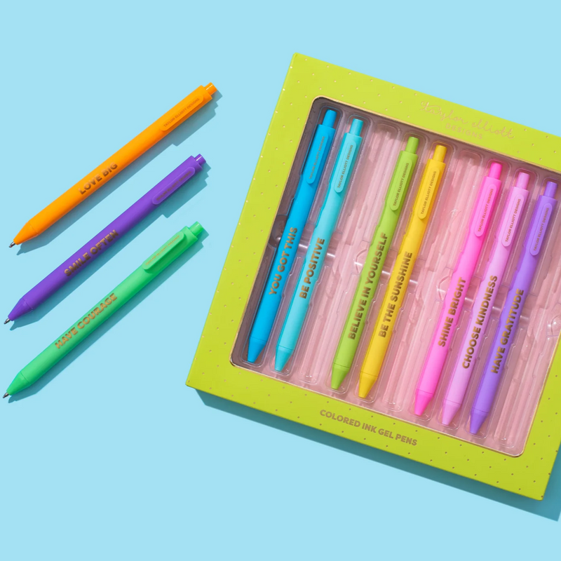 Set of 10 Colored Gel Pens