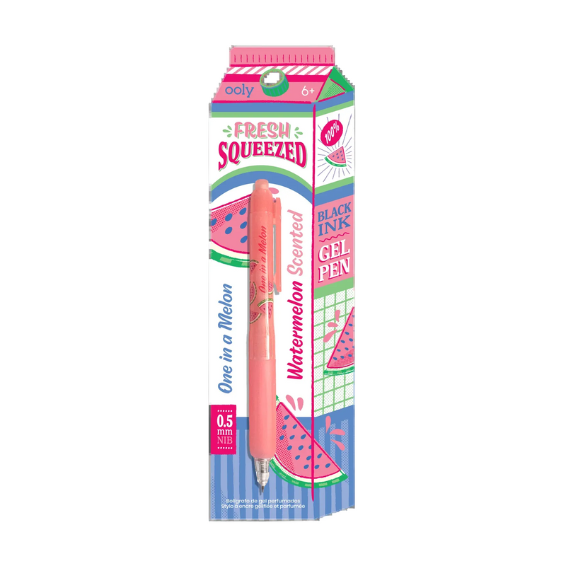 Black Ink Scented Gel Pen - Watermelon