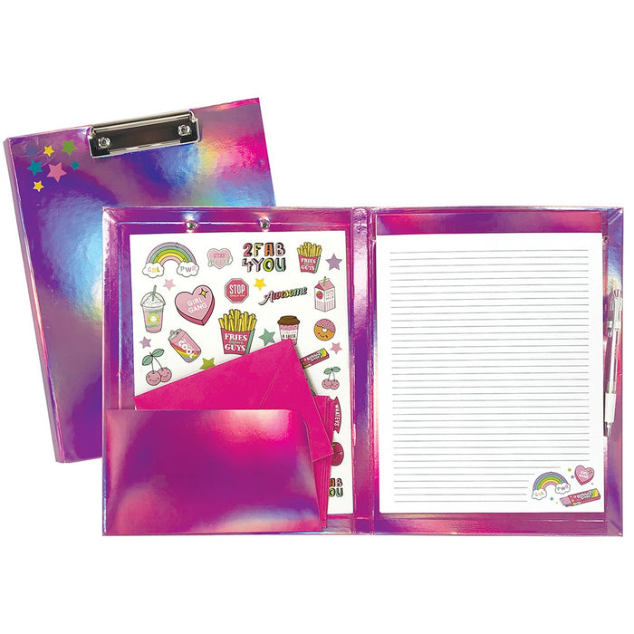 Pink Holographic DIY Clipboard