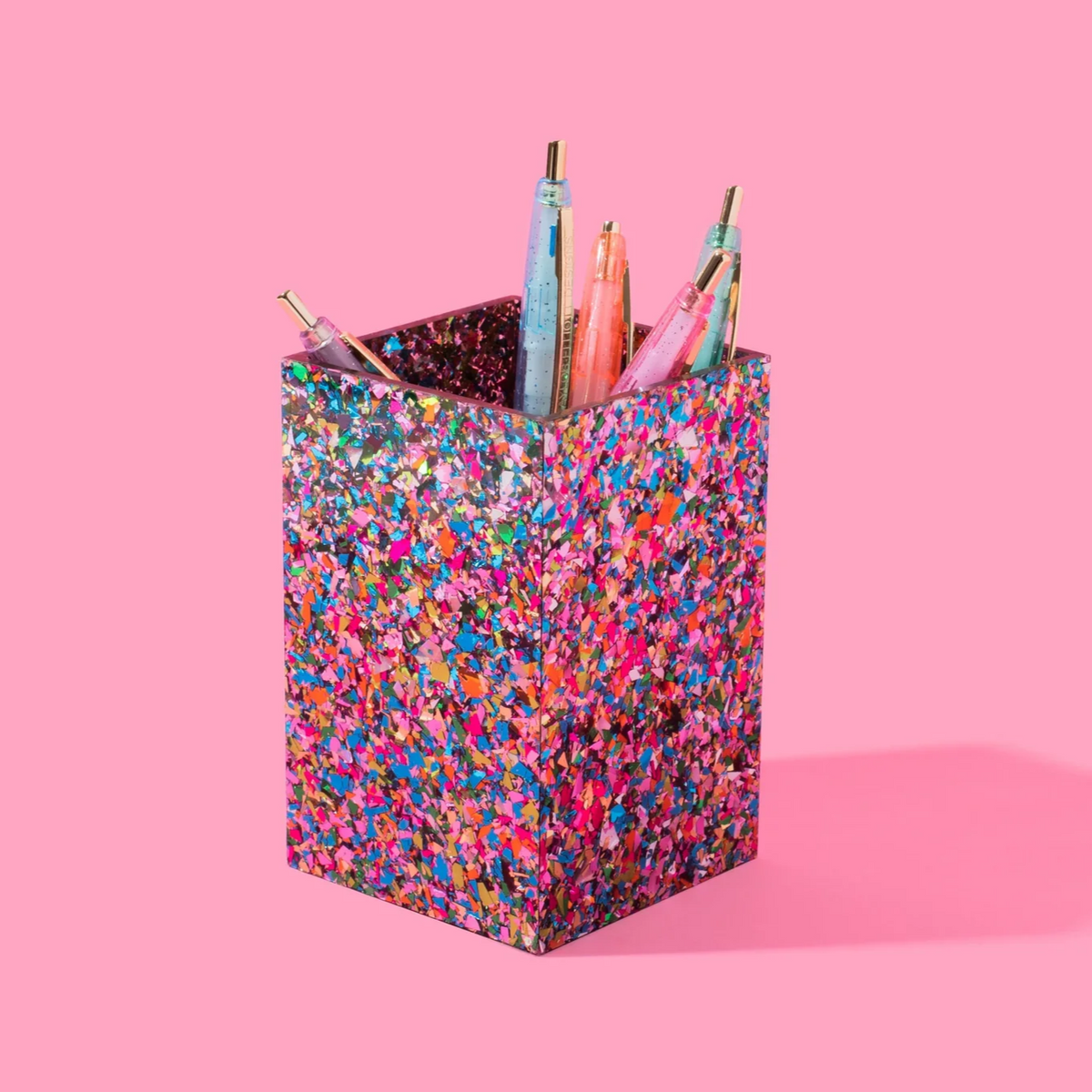 Confetti Acrylic Pen Cup