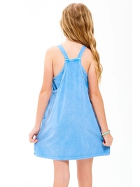Mineral Washed Dress with Built-In Romper Lining