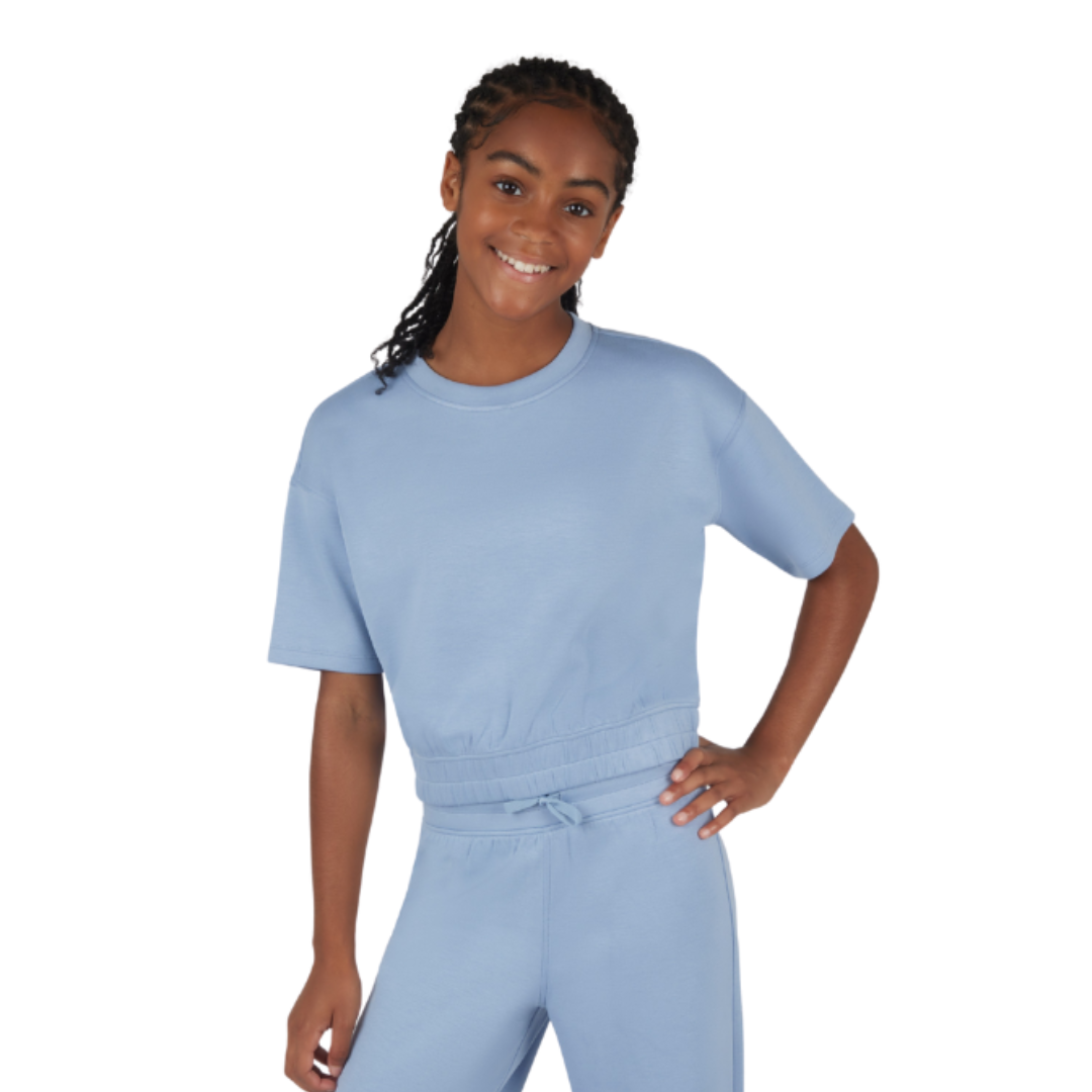 Girls Soft Scuba Top