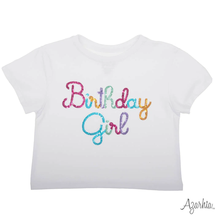 Birthday Girl Sequin Boxy Tee