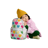 Kane Double Pocket Backpack - Happy Fuzzy Hearts