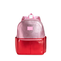 Kane Double Pocket Backpack - Pink/Red Colorblock