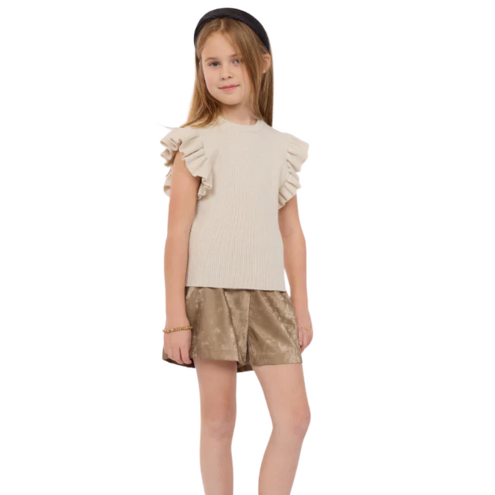 Tiffany Ruffle Armhole Sweater