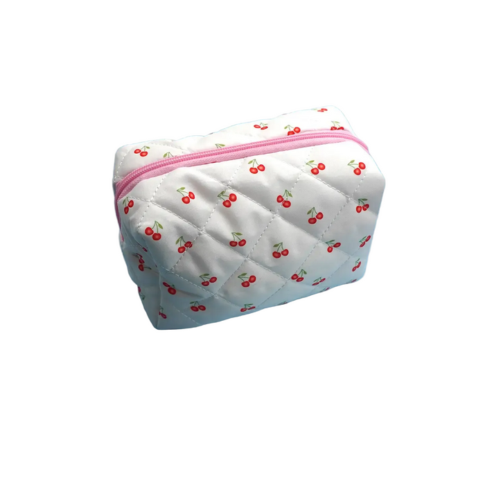Floral Toile Pattern Makeup Cosmetic Pouch