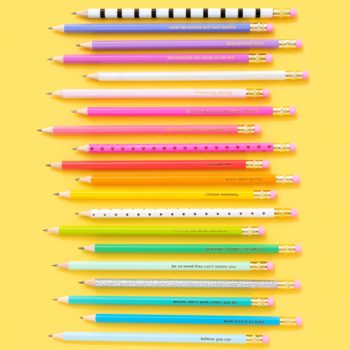 Motivational Pencil Set