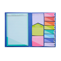 Side Notes Sticky Notes Tab Sets - Rainbow Hearts