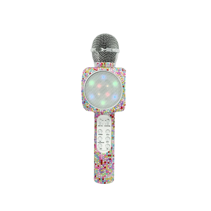 Confetti Bling Karaoke Microphone & Bluetooth Speaker