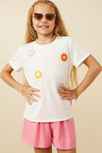 Multi Floral Patched Knit Tee