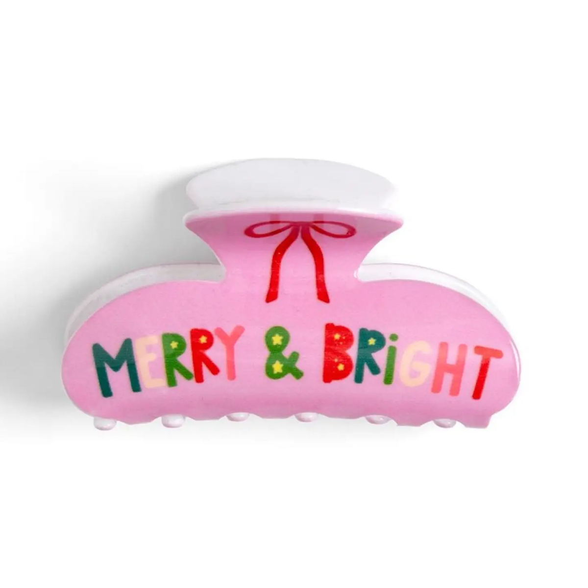 Merry & Bright Coquette Bow Christmas Hair Clip