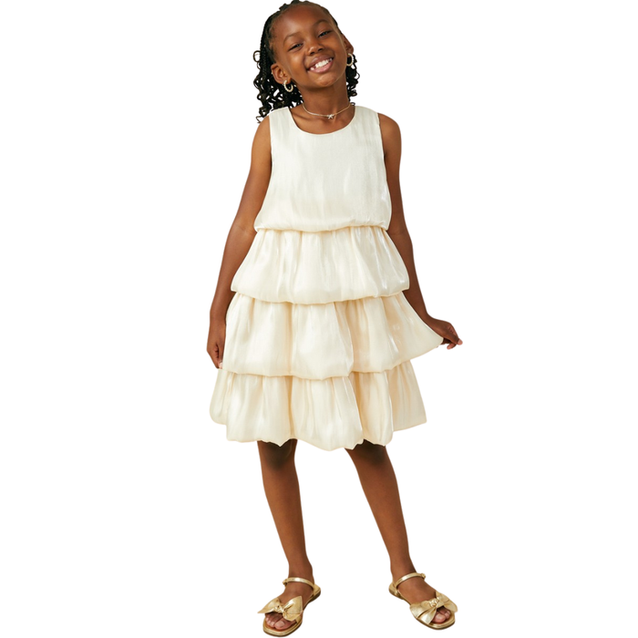 Shimmery Bubble Tiered Dress