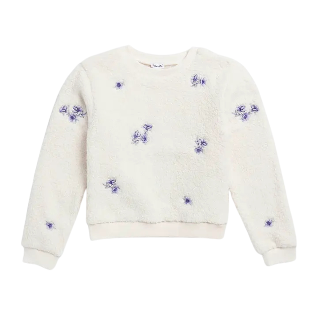 Floral Fleece Sweatshirt