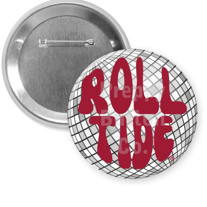Roll Tide Disco Ball Button