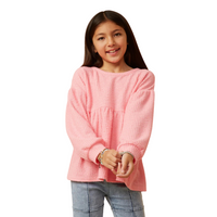 Puff Sleeve Peplum Knit Top