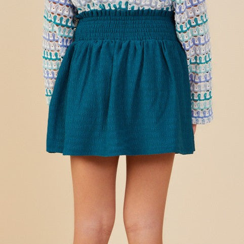 Smocked Waist Skirt