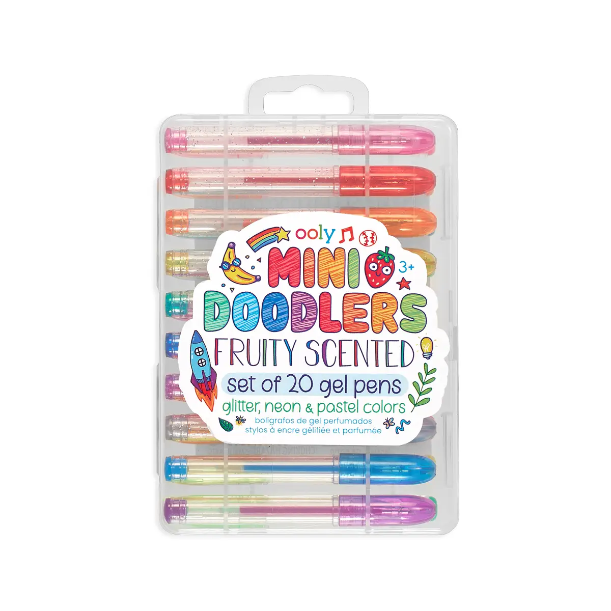 Mini Doodlers Fruity Scented Gel Pens-Set of 20