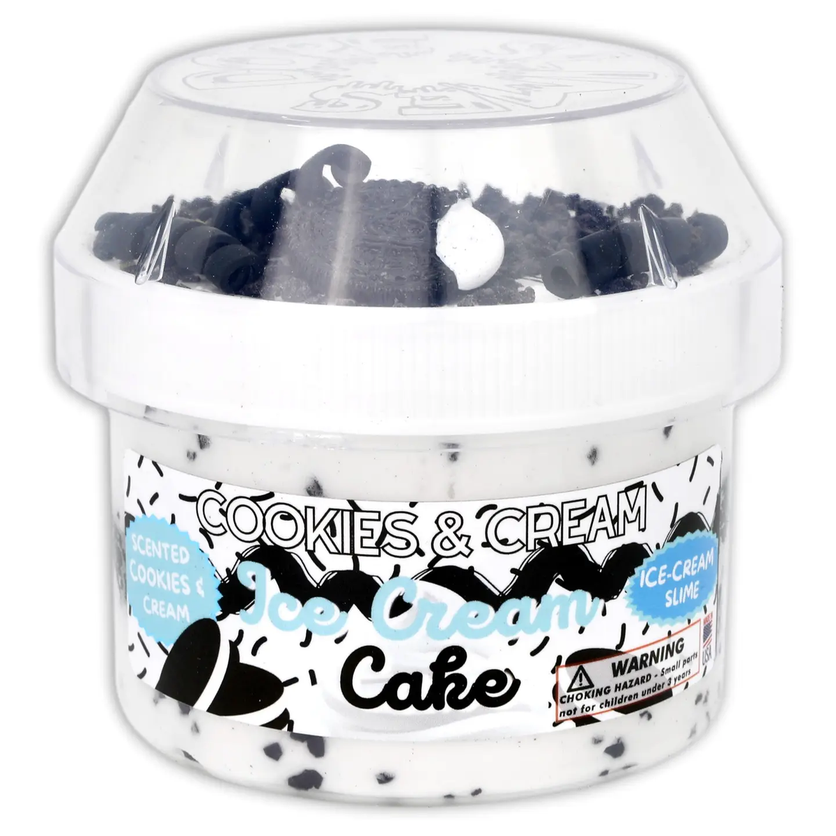 Cookies & Cream Ice-Cream Cake - Hybrid Textured Slime