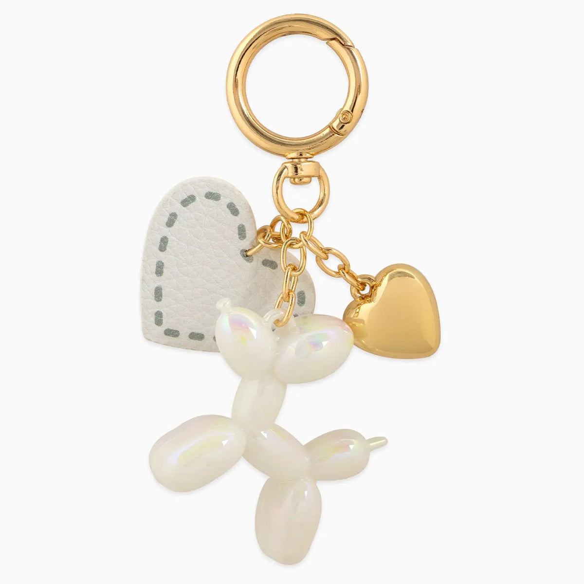 Balloon Dog with Heart Bag Charm