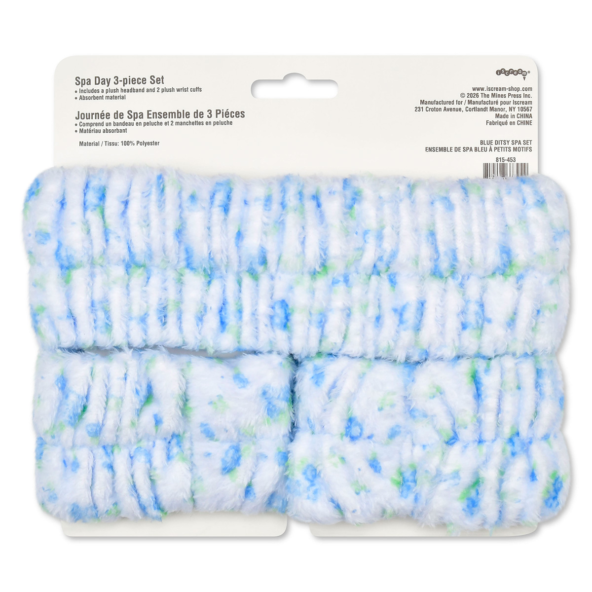 Blue Ditsy Spa Set