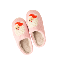 Fuzzy Holiday Slippers