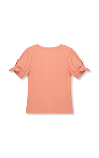 Short Sleeve Tie Top