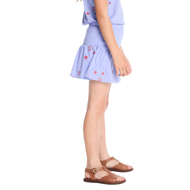Tossed Stars Peplum Skort
