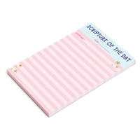 Scripture of the Day Pink Notepad