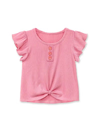 Front Knot Fashion Top