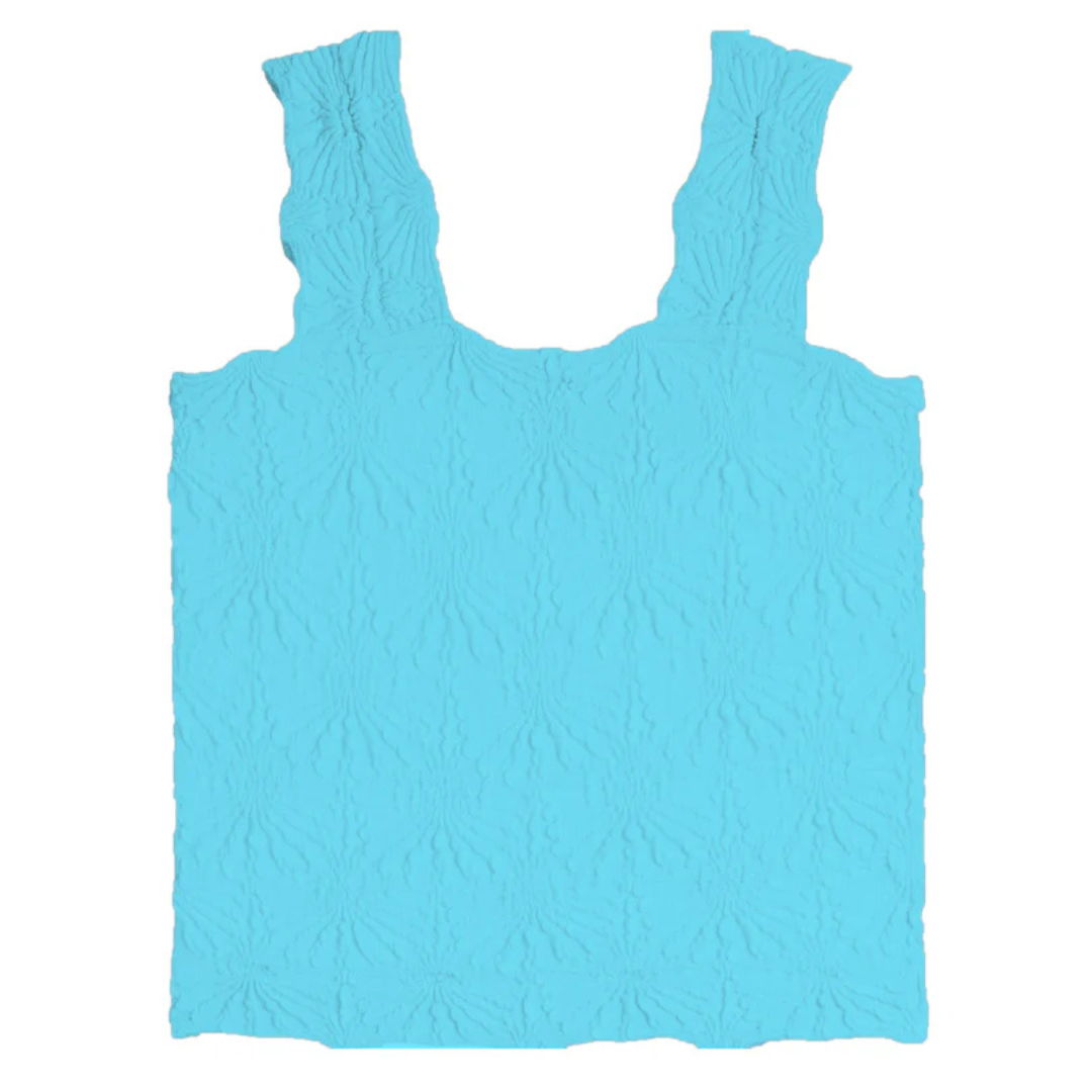 Seamless Floral Textured Tank