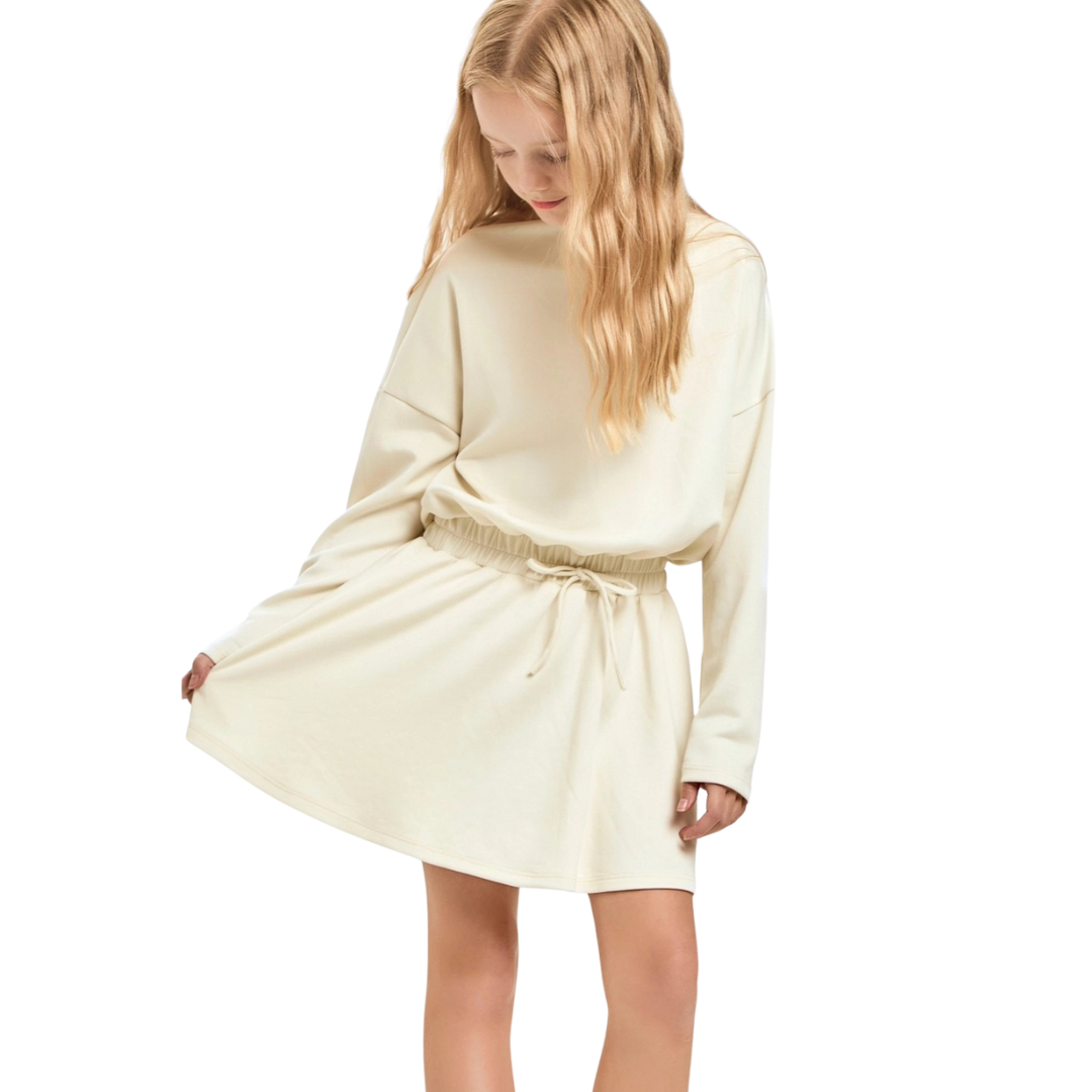 Modal Knit Boat Neck Dress