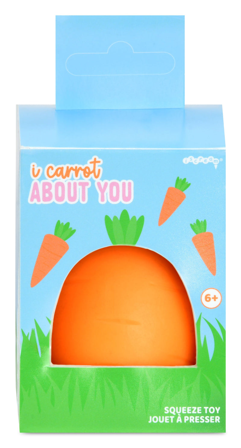 Glitter Carrot Squeeze Toy