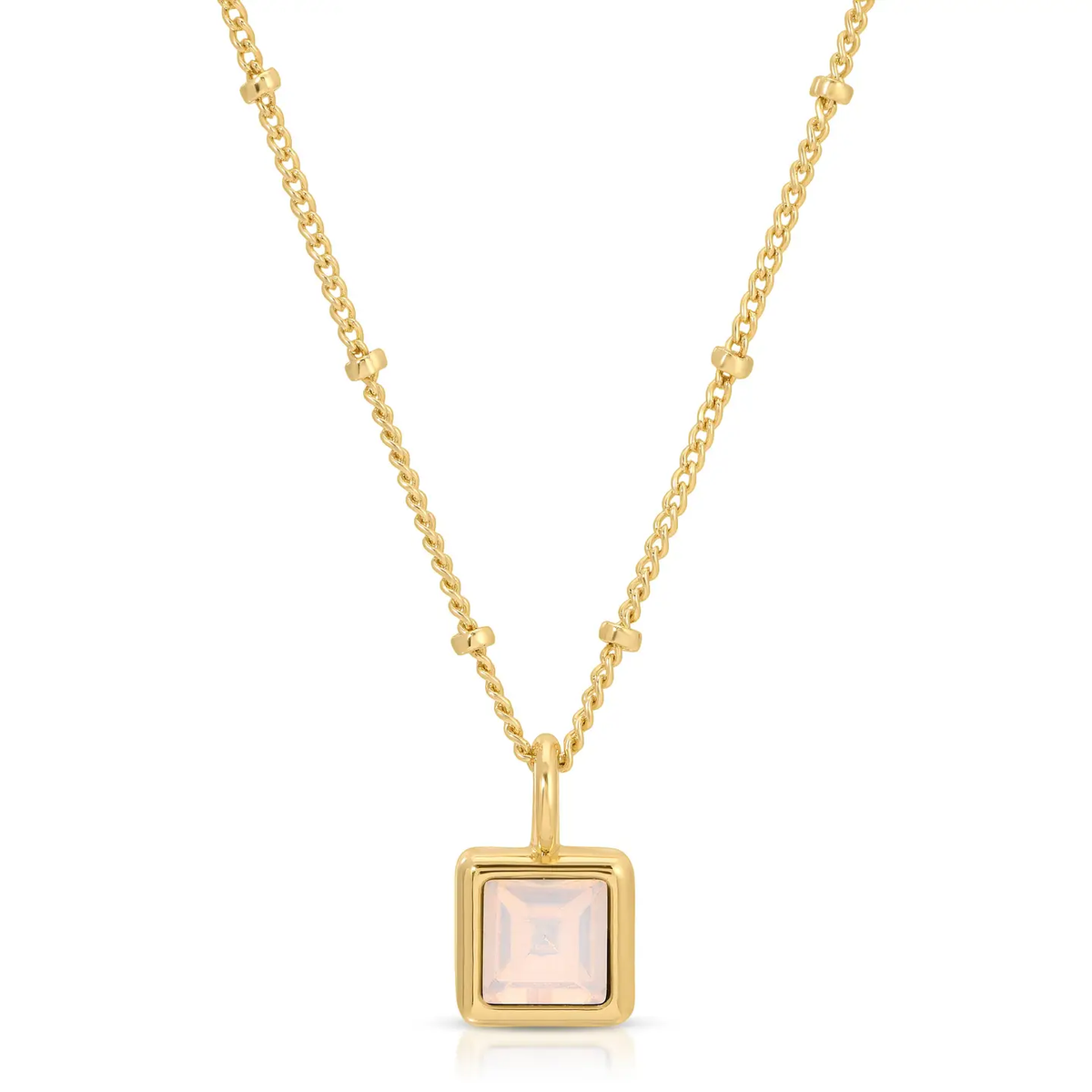 Gold Birthstone Bottle Necklace