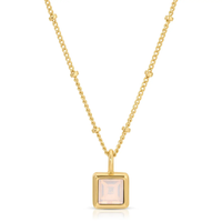 Gold Birthstone Bottle Necklace