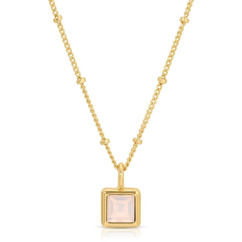 Gold Birthstone Bottle Necklace
