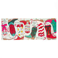 Christmas Western Cowgirl Boots Jigsaw Puzzle