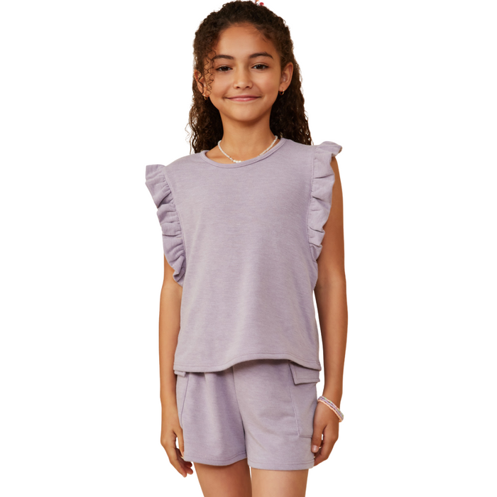Balloon Ruffle Knit Tank