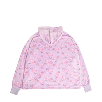 Fleece Oversized Blanket Hoodie | Orchid Floral