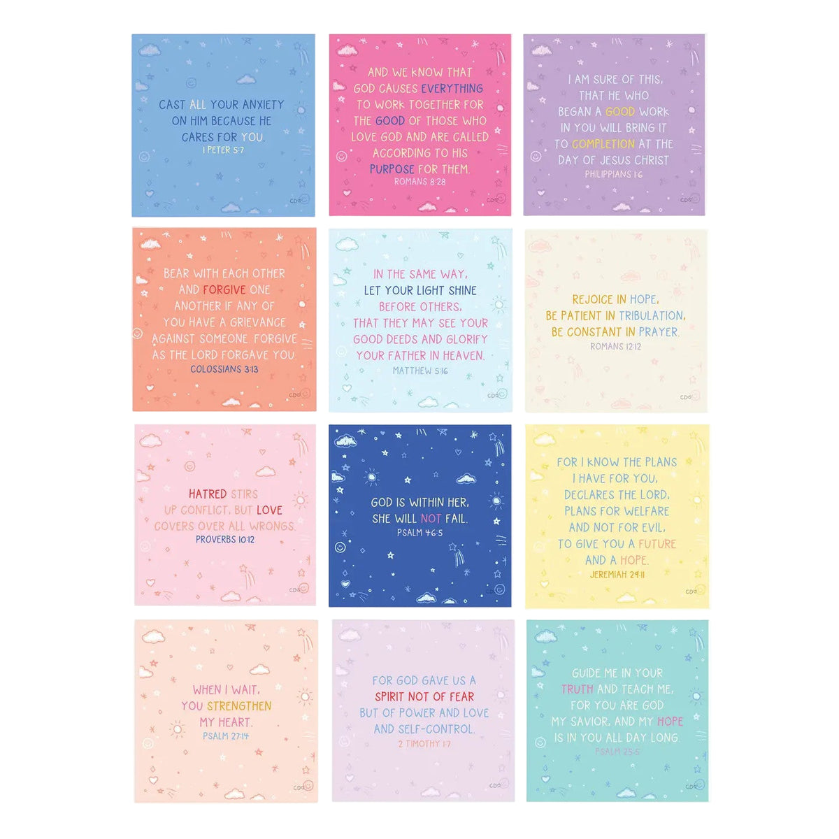 Verses For Daughters Card Set