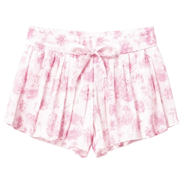 Pretty Pink Toile Butterfly Shorts
