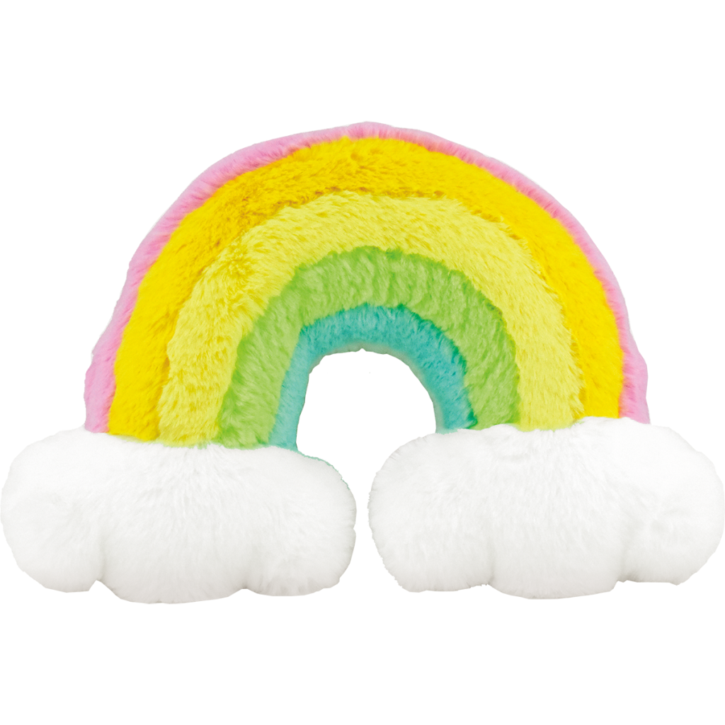 Rainbow Furry Pillow