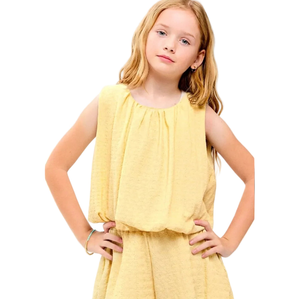 Double Waist Band Striped Gauze Shorts