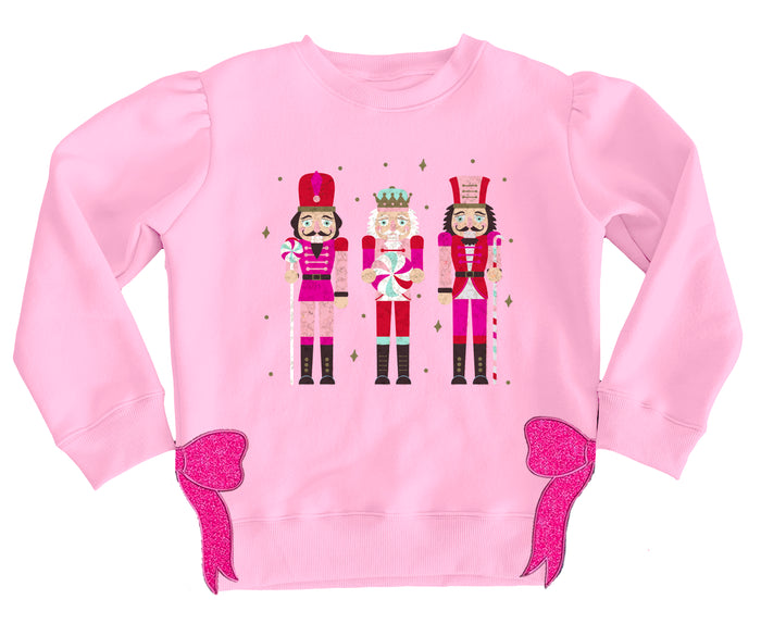 Sequin Nutcracker Bow Holly Sweatshirt