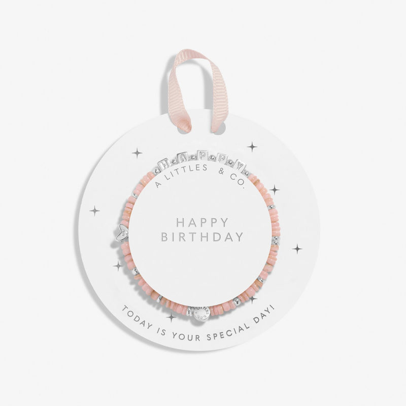 Silver Bracelet - Happy Birthday