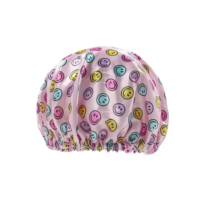 Smiley Satin Hair Bonnet